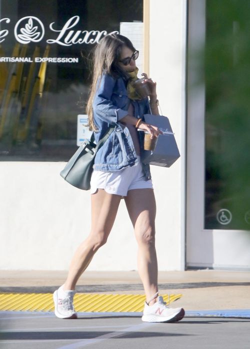 Jordana Brewster in Shorts Out in Los Angeles 2020/06/13