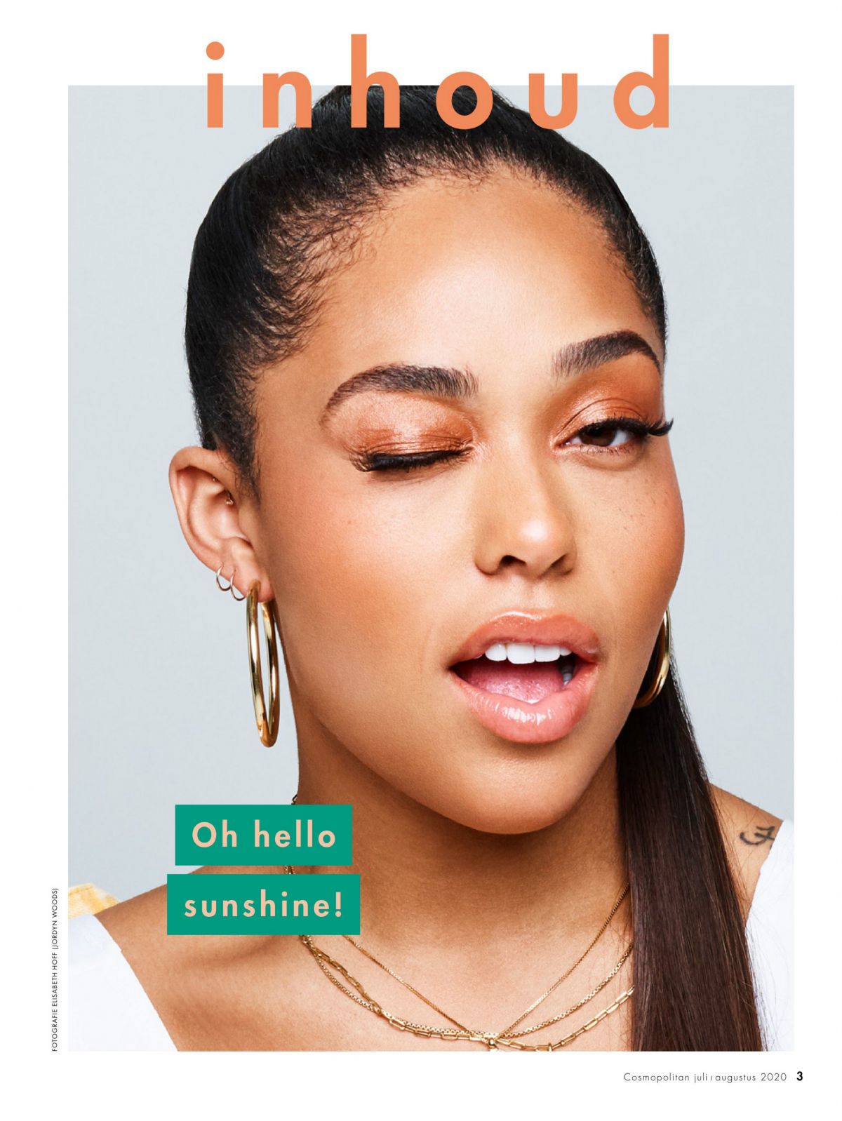 Jordyn Woods in Cosmopolitan Magazine, Netherlands July 2020