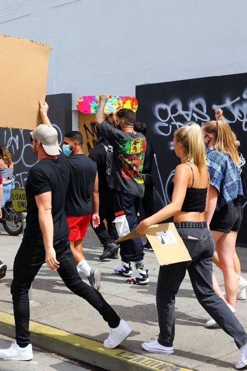Josie Canseco Out Protesting in West Hollywood 2020/06/03 1
