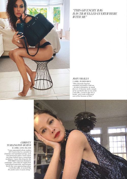 Kate Moss, Helena Christensen, Karlie Kloss and Joan Smalls in Vogue Magazine, UK July/August 2020