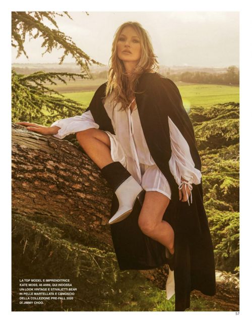 Kate Moss in Grazia Magazine, Italy June 2020