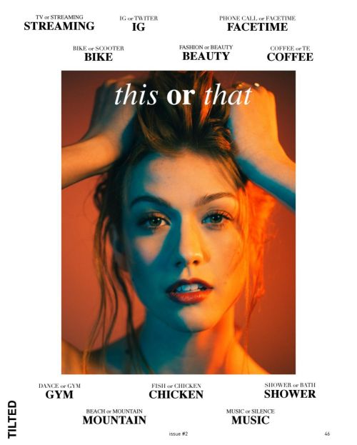 Katherine McNamara Photoshoot for TILTED Style 2018