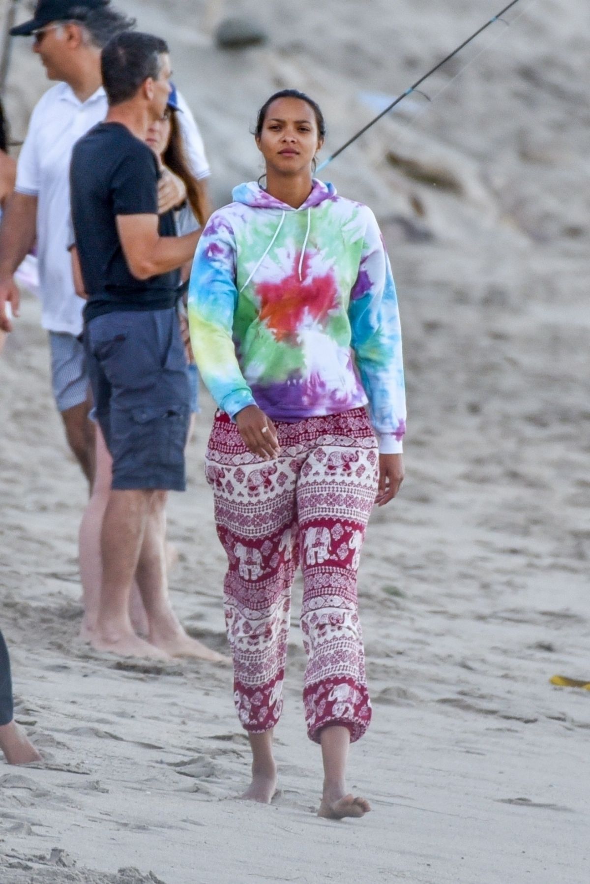 Lais Ribeiro at a Beach in Malibu 2020/06/09