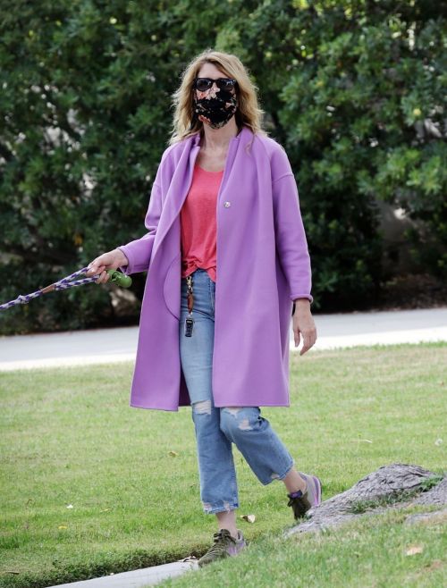 Laura Dern Out with Her Dog in Pacific Palisades 2020/06/02