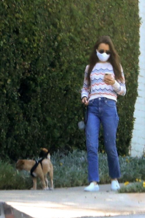 Lily Collins Out with Her Dog in Beverly Hills 2020/06/06 1