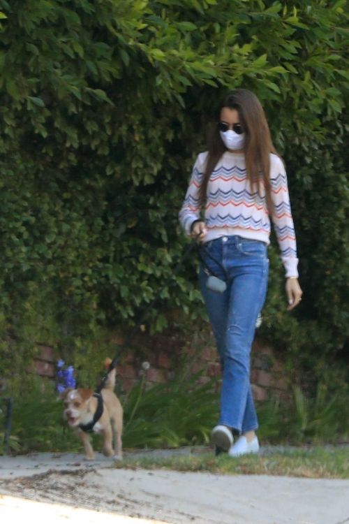 Lily Collins Out with Her Dog in Beverly Hills 2020/06/06 2