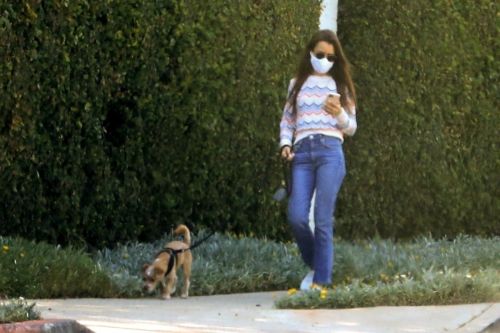 Lily Collins Out with Her Dog in Beverly Hills 2020/06/06 5