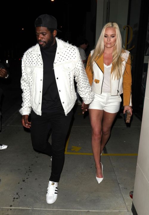 Lindsey Vonn and P. K. Subban Out for Dinner at Catch LA in West Hollywood 2020/06/13 9