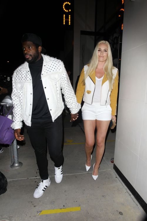 Lindsey Vonn and P. K. Subban Out for Dinner at Catch LA in West Hollywood 2020/06/13