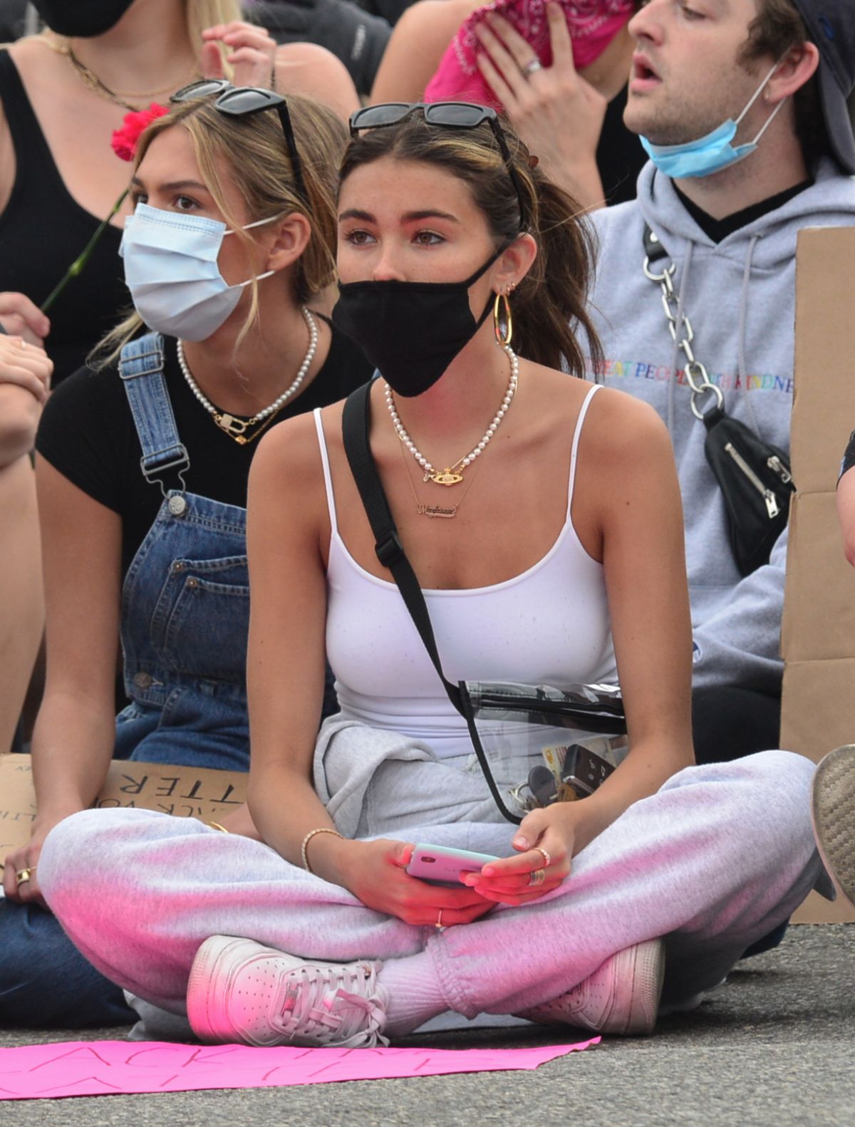 Madison Beer Out Black Lives Matter Protesting in Los Angeles 2020/06/05