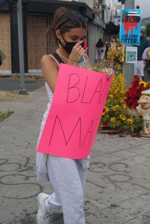 Madison Beer Out Black Lives Matter Protesting in Los Angeles 2020/06/05 16