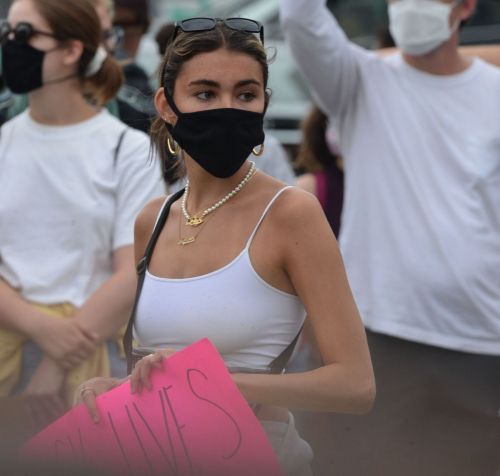 Madison Beer Out Black Lives Matter Protesting in Los Angeles 2020/06/05 11