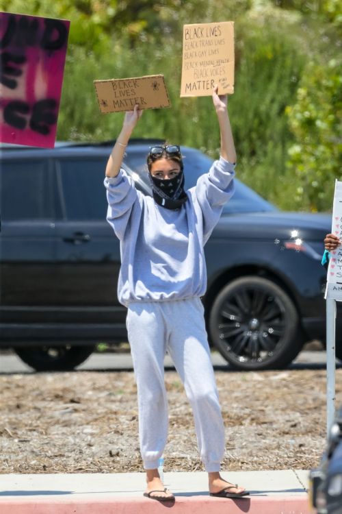 Madison Beer Out Black Lives Matter Protesting in Malibu 2020/06/03 4