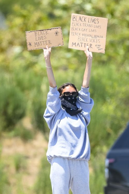 Madison Beer Out Black Lives Matter Protesting in Malibu 2020/06/03 8