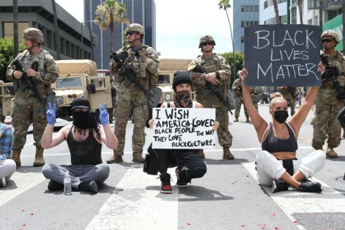 Madison Beer Out Black Lives Matter Protesting on Road in Los Angeles 2020/06/02 3