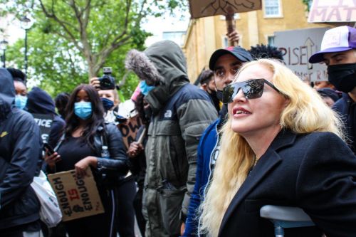 Madonna at the Protests in London 2020/06/07