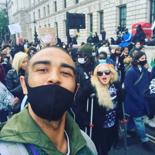 Madonna at the Protests in London 2020/06/07 3