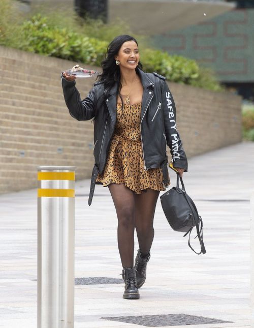 Maya Jama Leaves Television Centre in London 2020/06/07 2