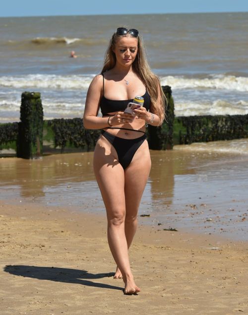 Megan Clark in Bikini at a Beach in Frinton 2020/05/30 10