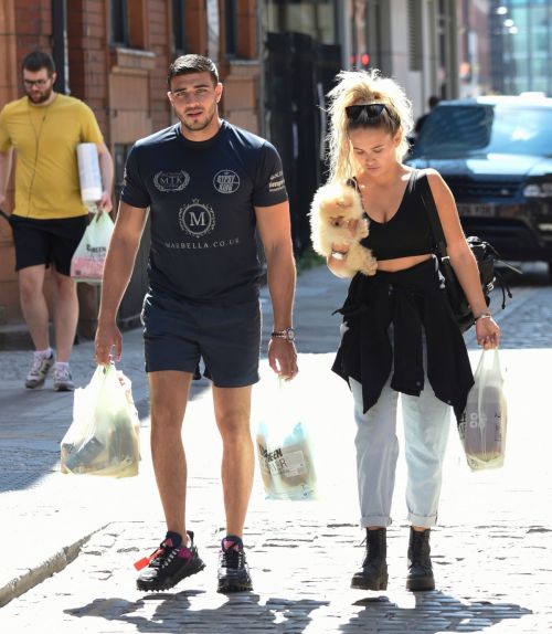 Molly-Mae Hague and Tommy Fury Out with Their Dog in Manchester 2020/06/03 1