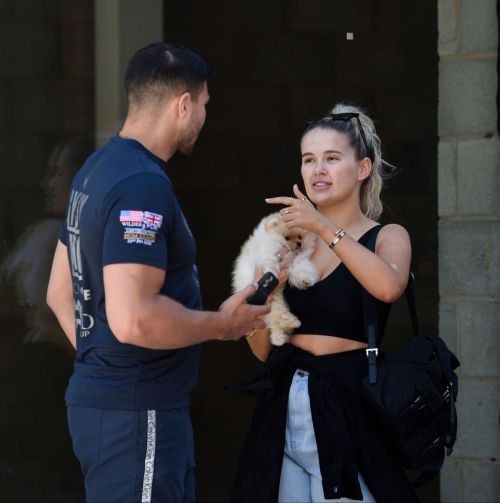 Molly-Mae Hague and Tommy Fury Out with Their Dog in Manchester 2020/06/03 2
