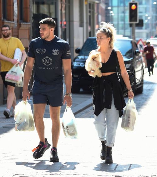 Molly-Mae Hague and Tommy Fury Out with Their Dog in Manchester 2020/06/03 4