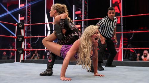 Natalya vs. Charlotte Flair vs. Nia Jax - Winner Challenges WWE Raw 2020/05/25 3