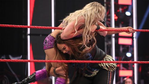 Natalya vs. Charlotte Flair vs. Nia Jax - Winner Challenges WWE Raw 2020/05/25 7