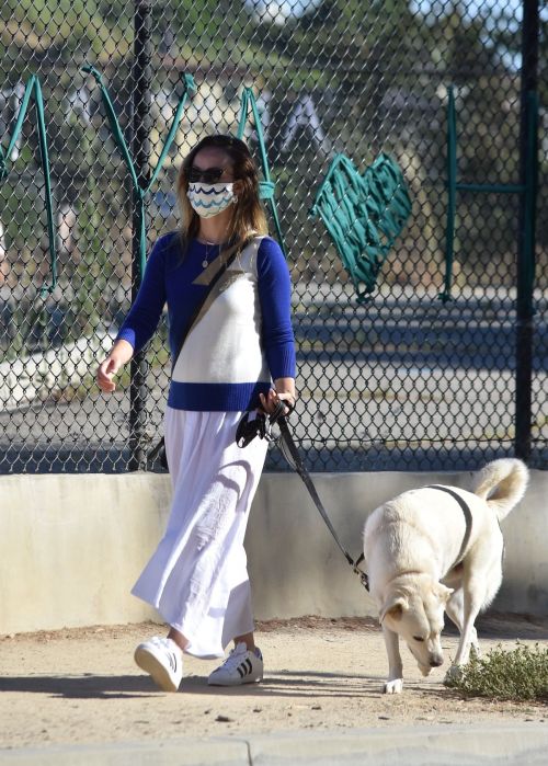 Olivia Wilde Out with Her Dog in Los Angeles 2020/06/07 11