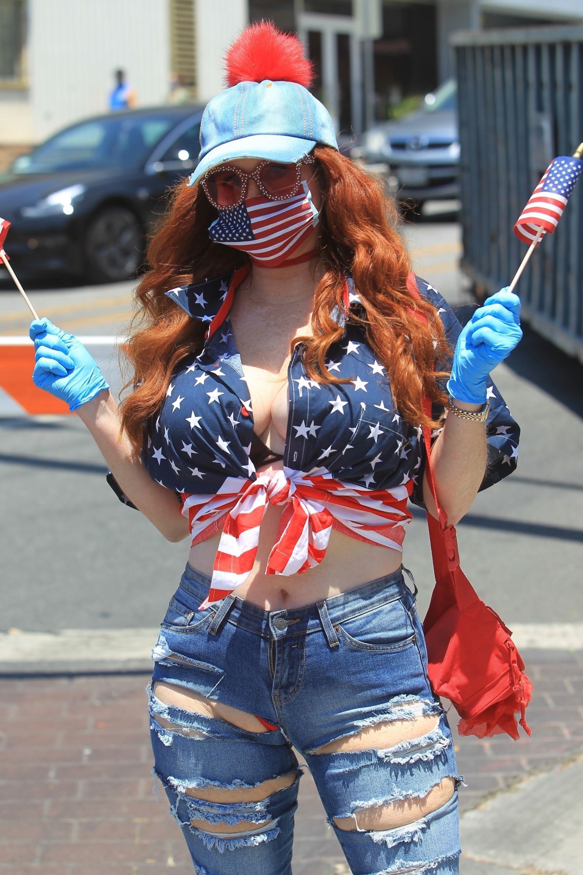 Phoebe Price at Black Lives Matter Protest in West Hollywood 2020/06/03