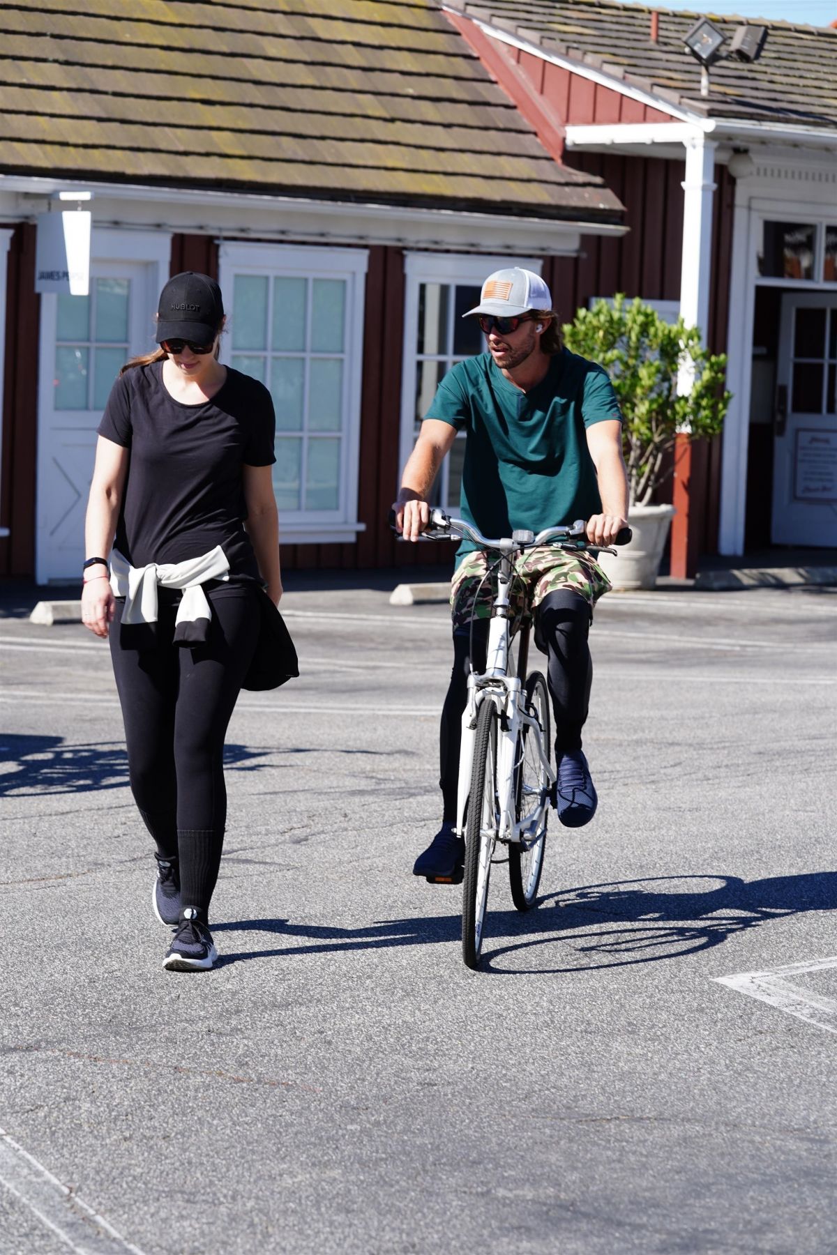 Pregnant Christina Schwarzenegger Riding Her Bike Out in Brentwood 2020/06/09