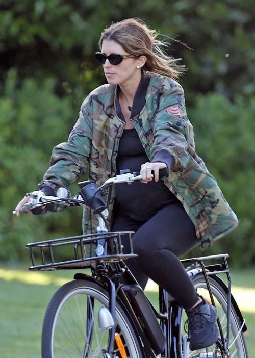 Pregnant Katherine Schwarzenegger Out Riding Bike in Los Angeles 2020/06/13 10