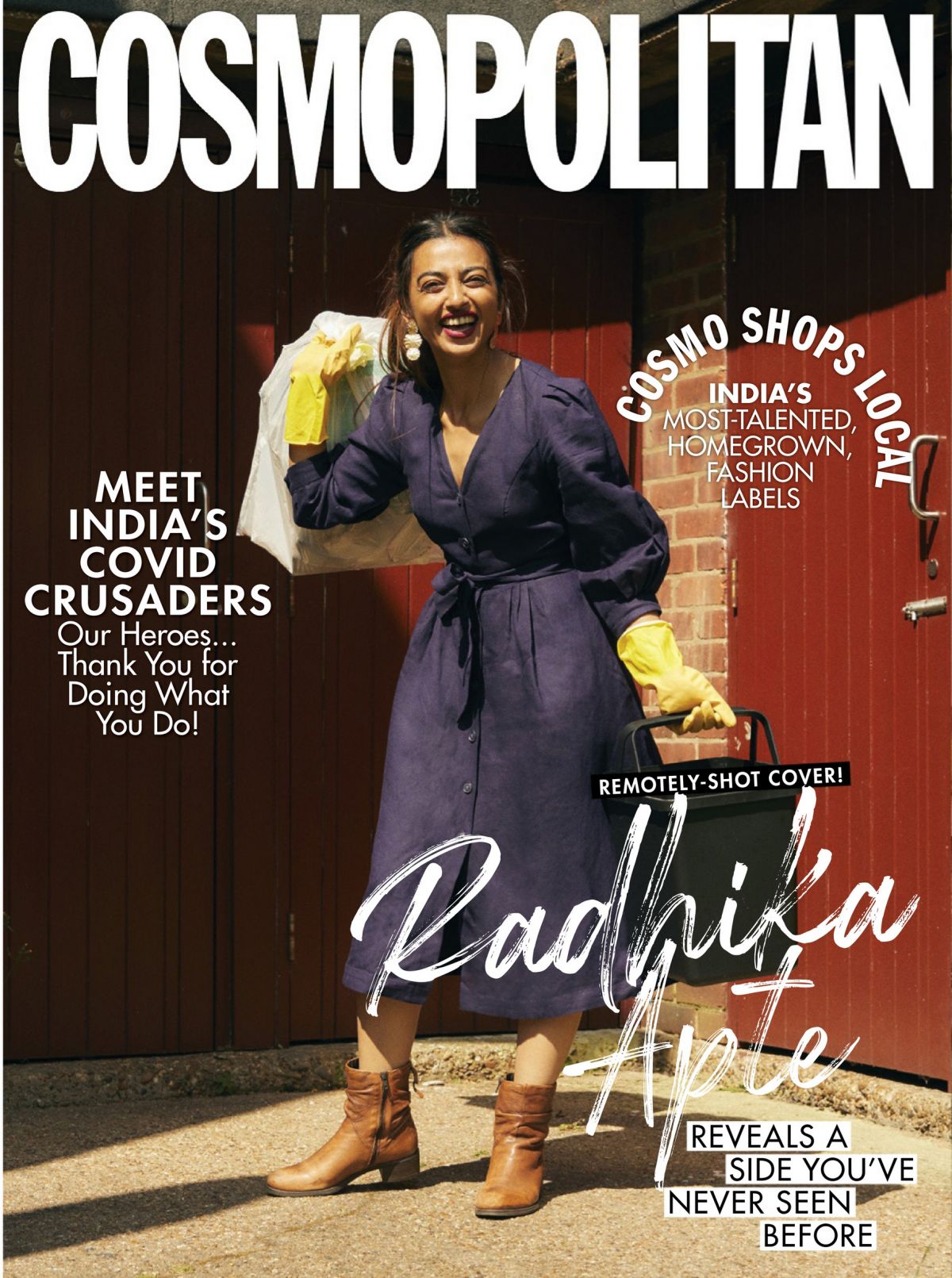 Radhika Apte in Cosmopolitan Magazine, India April/May 2020