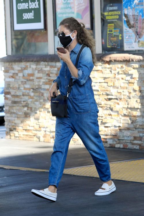 Rebecca Gayheart in Denim Overalls at Shake Shack in Los Angeles 2020/06/19 4