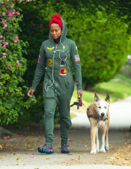 Regina King Out with Her Dog in Los Angeles 2020/06/05 5