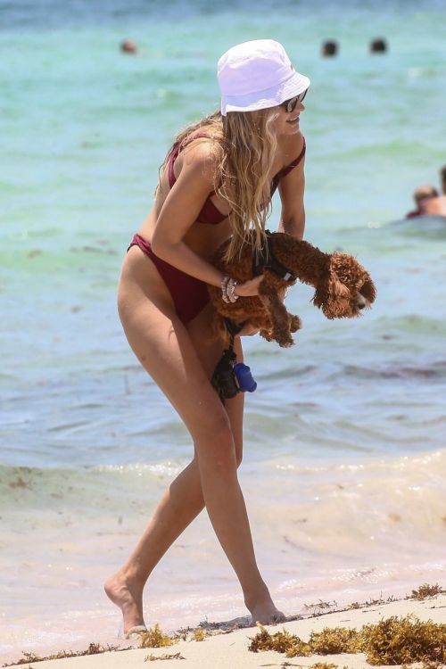 Roosmarijn de Kok in Bikini at a Beach in Miami 2020/06/10