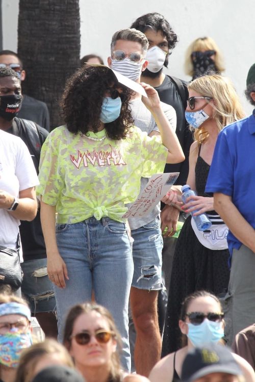 Rumer Willis at BLM Rally in West Hollywood 2020/06/19 1