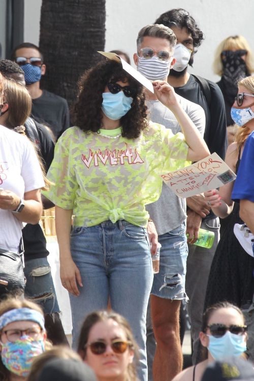 Rumer Willis at BLM Rally in West Hollywood 2020/06/19 10
