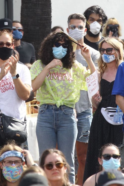 Rumer Willis at BLM Rally in West Hollywood 2020/06/19 4
