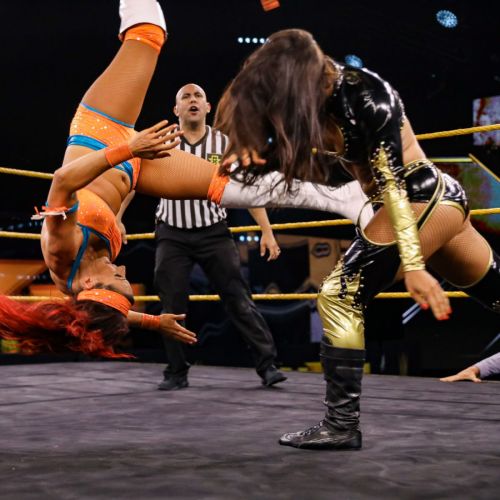 Santana Garrett vs. Aliyah | WWE NXT 2020/06/03 3