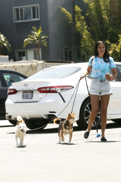 Sara Sampaio Out with Her Dogs in Los Angeles 2020/06/04