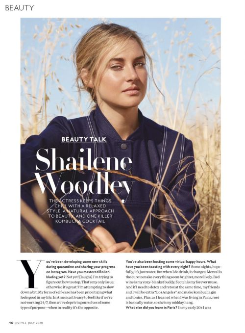 Shailene Woodley in Instyle Magazine, July 2020