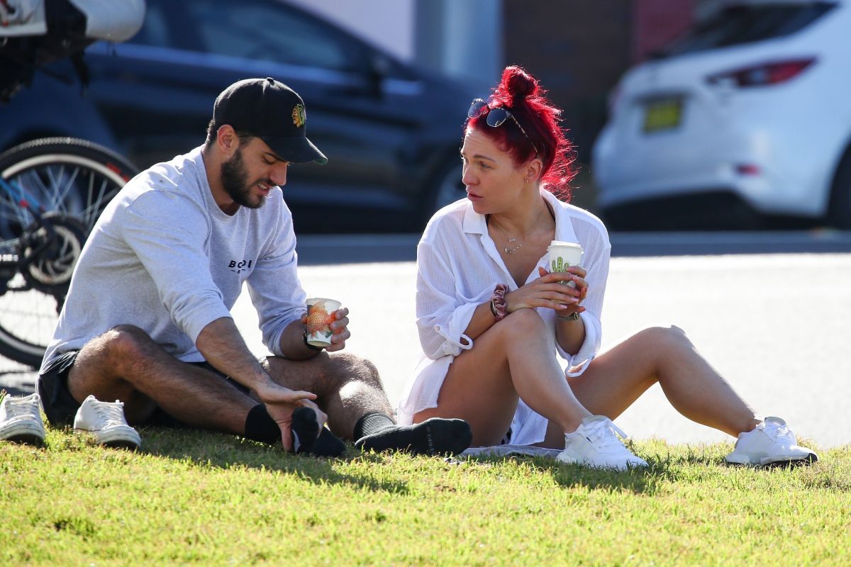 Sharna Burgess Relaxing at Bondi Beach 2020/05/29