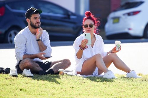 Sharna Burgess Relaxing at Bondi Beach 2020/05/29 3