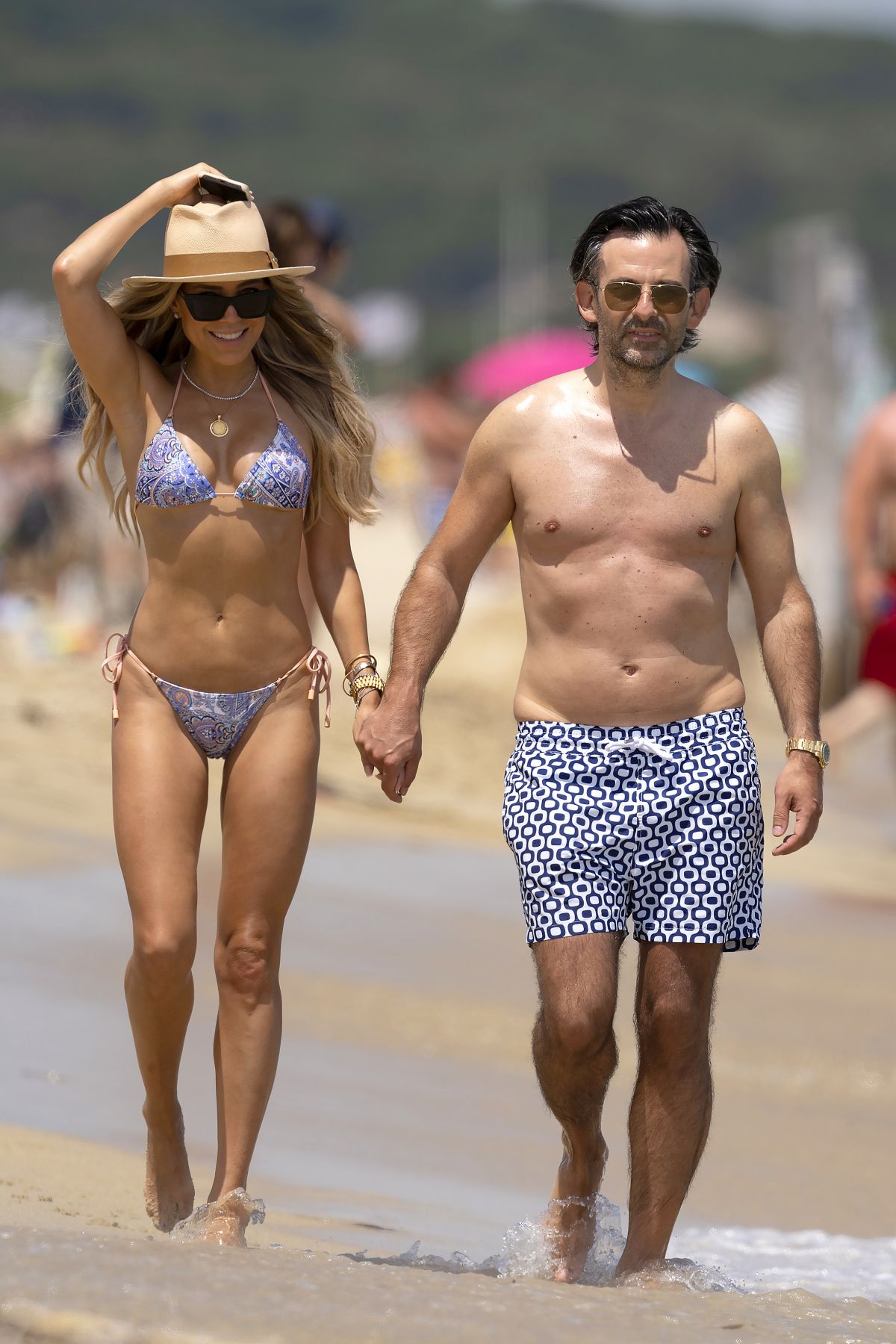 Sylvie Meis in Bikini at a Beach 2020/06/21