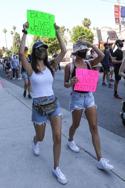 Victoria Justice and Madison Reed Join a Black Lives Matter Protest in Los Angeles 2020/06/03 2