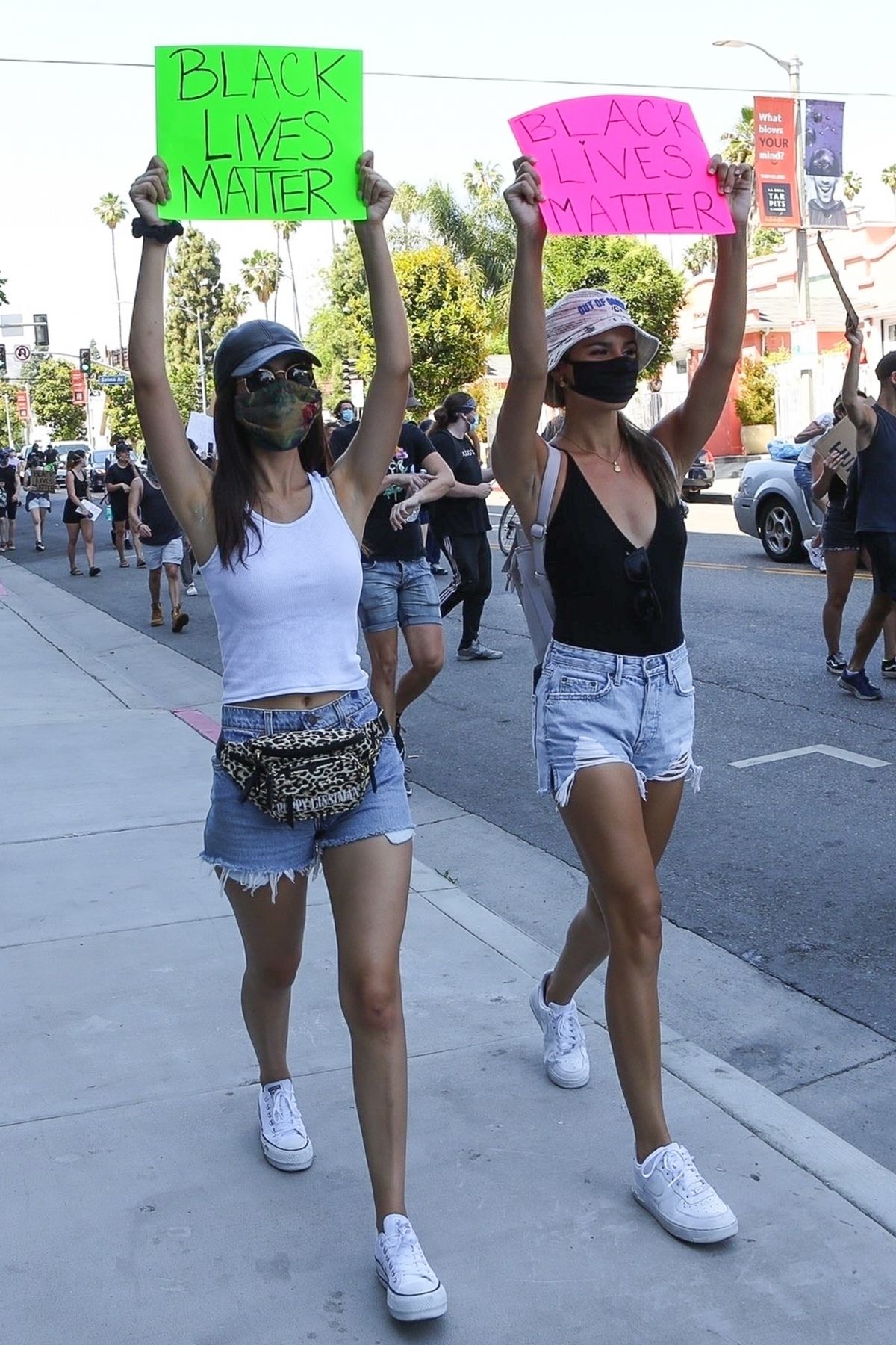 Victoria Justice and Madison Reed Join a Black Lives Matter Protest in Los Angeles 2020/06/03 7