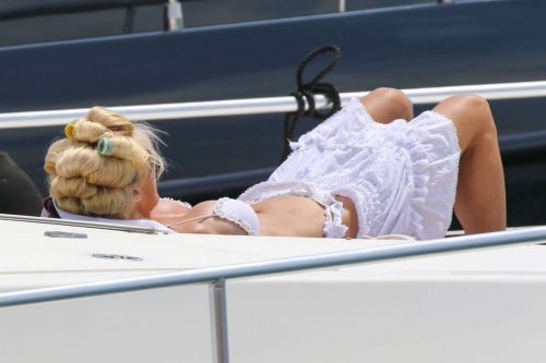 Victoria Silvstedt in Bikini at a Yacht in Saint Tropez 2020/06/01 7