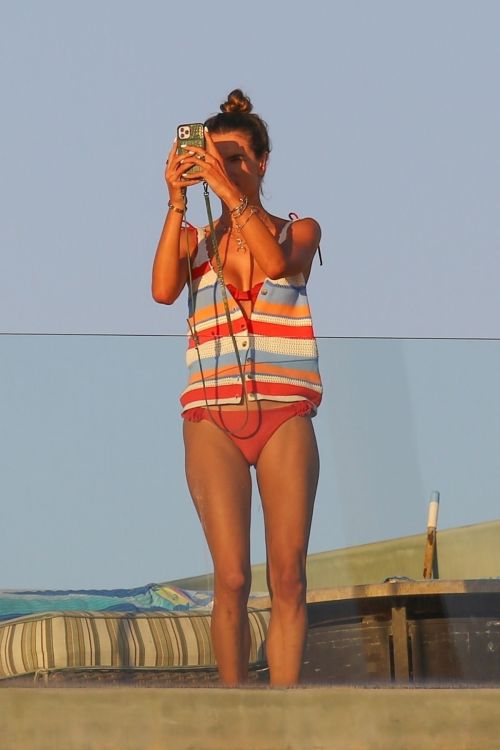 Alessandra Ambrosio in Bikini Bottoms at a Beach in Malibu 2020/09/23 3