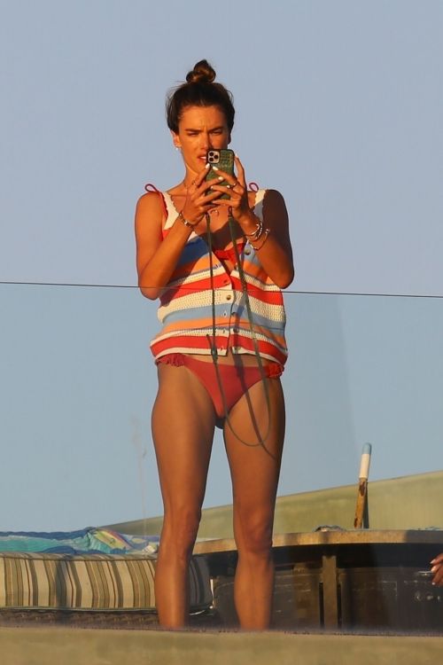Alessandra Ambrosio in Bikini Bottoms at a Beach in Malibu 2020/09/23 4